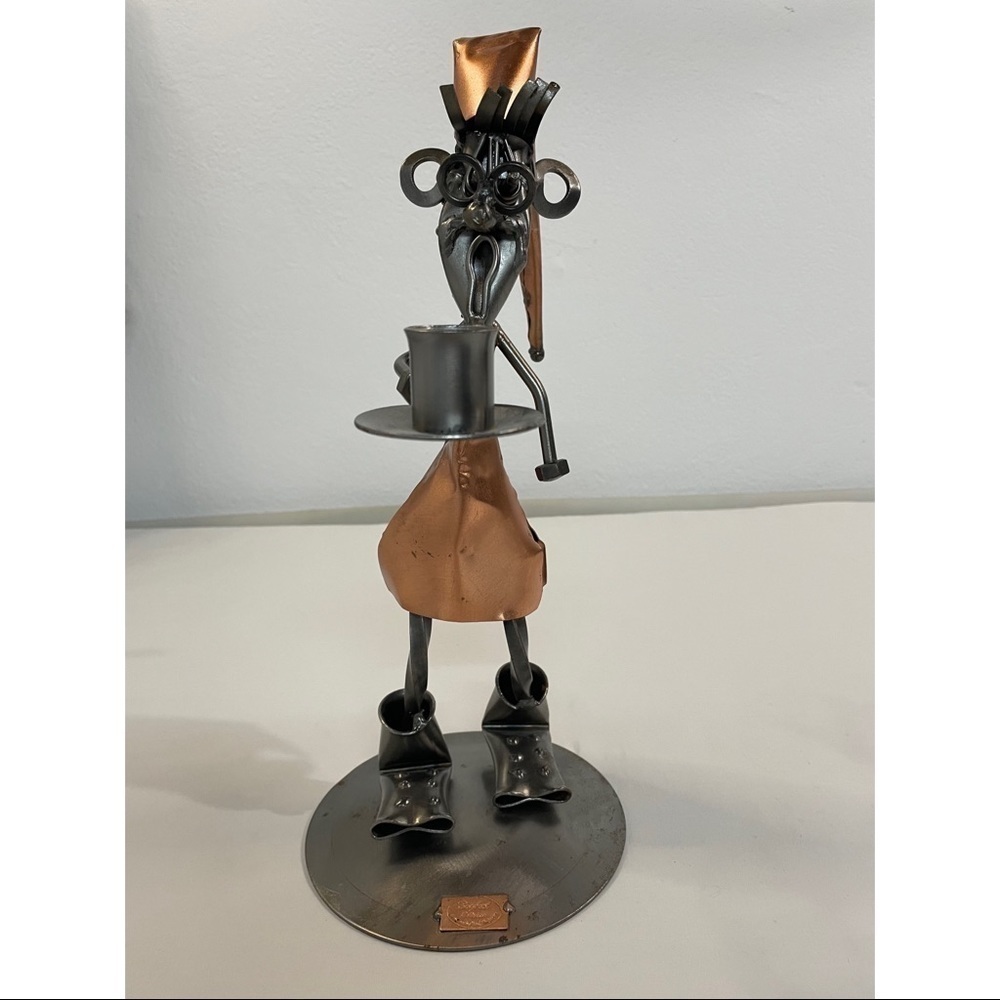 Bogart Collections Hand Crafted Copper and Steel Sculpture/Candle Holder
